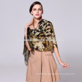 Leopard gedruckte reine Wolle Dame Schal